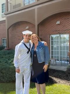 Trent Huch graduating from Navy bootcamp. Trent has overcome many challenges the last couple of years.  The help and love of the Heckstetter family and HYI helped make it possible.